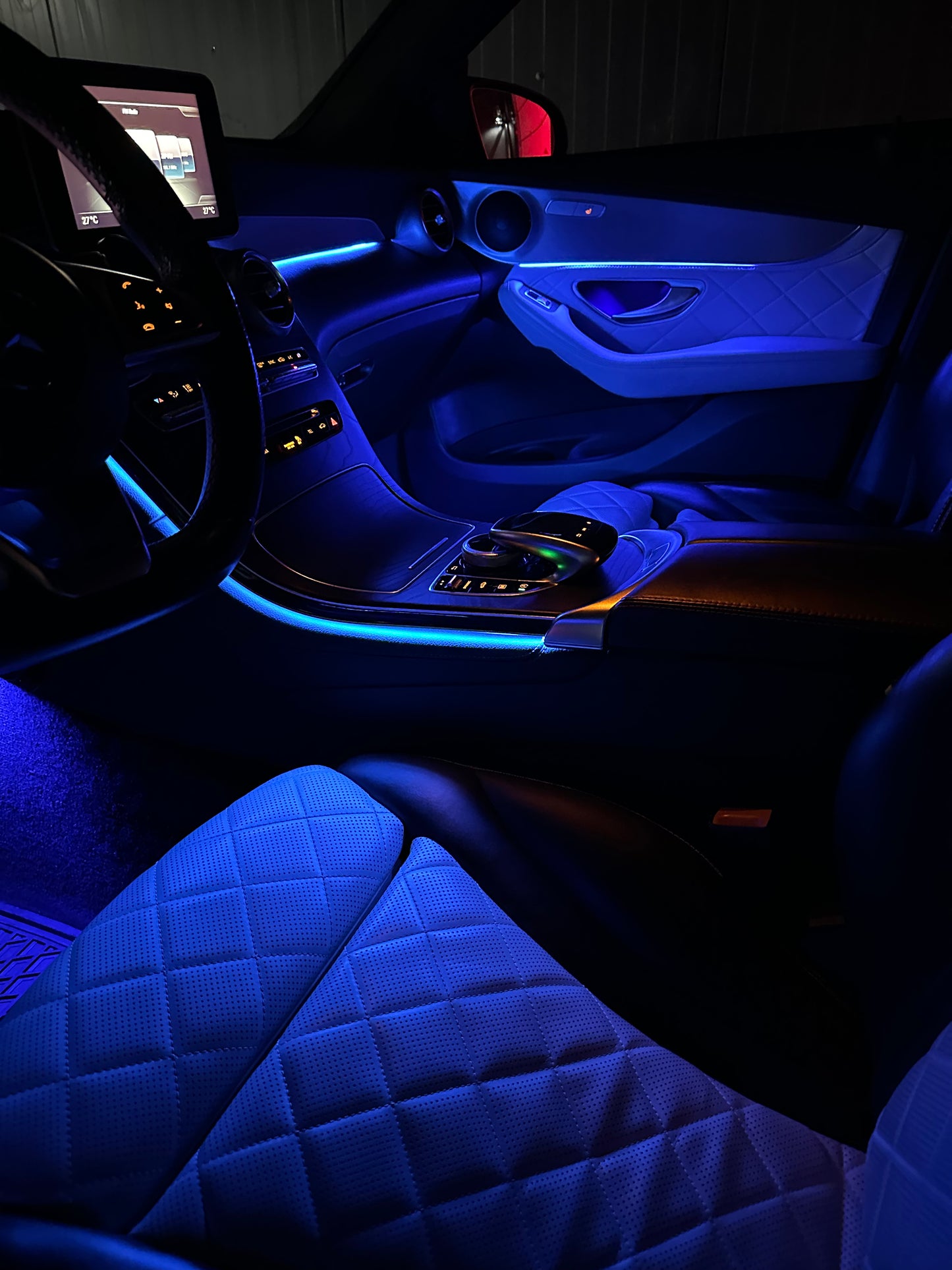 18-in-1 RGB Acrylic Car Interior Ambient Light Kit (Music Sync, Wireless Remote, 12V)