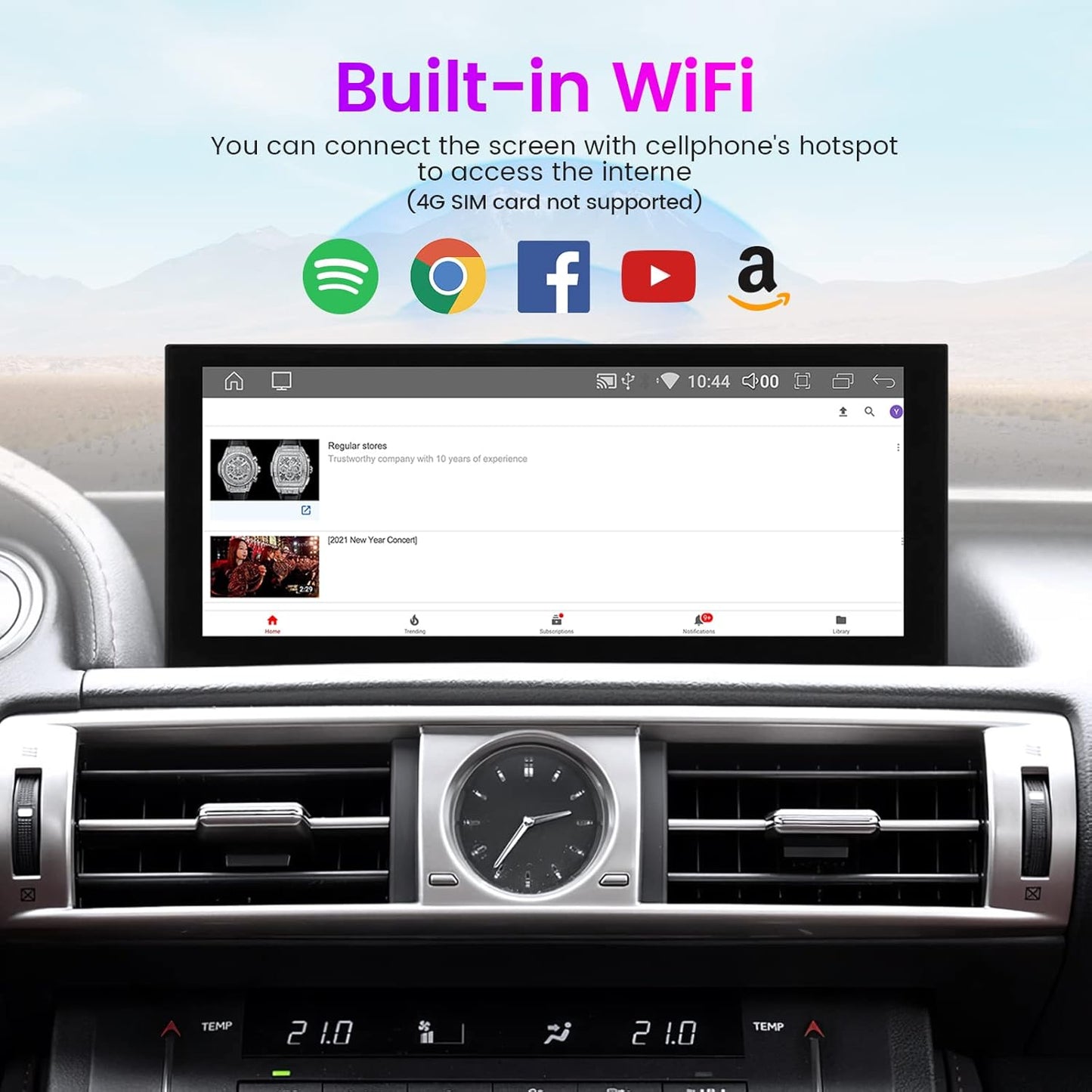 Lexus IS 2013–2019 Android 14 10.2" QLED 8GB+128GB | CarPlay | 4G WiFi 2025