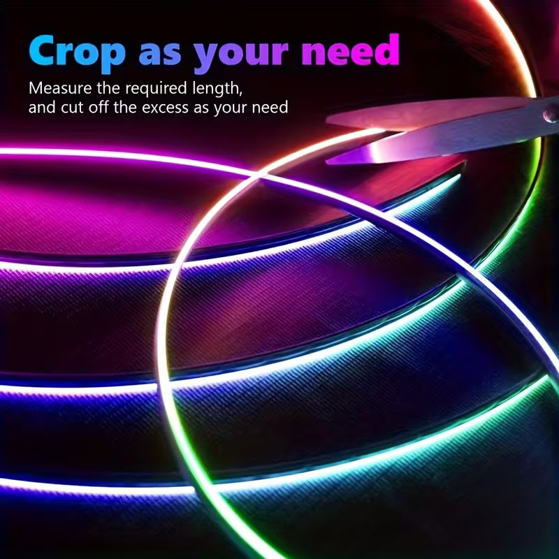 18-in-1 RGB Acrylic Car Interior Ambient Light Kit (Music Sync, Wireless Remote, 12V)