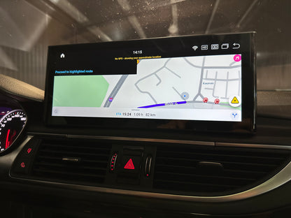 Android 14 12.3" QLED Multimedia System for Audi A6 / A7 C7 (2011–2018)