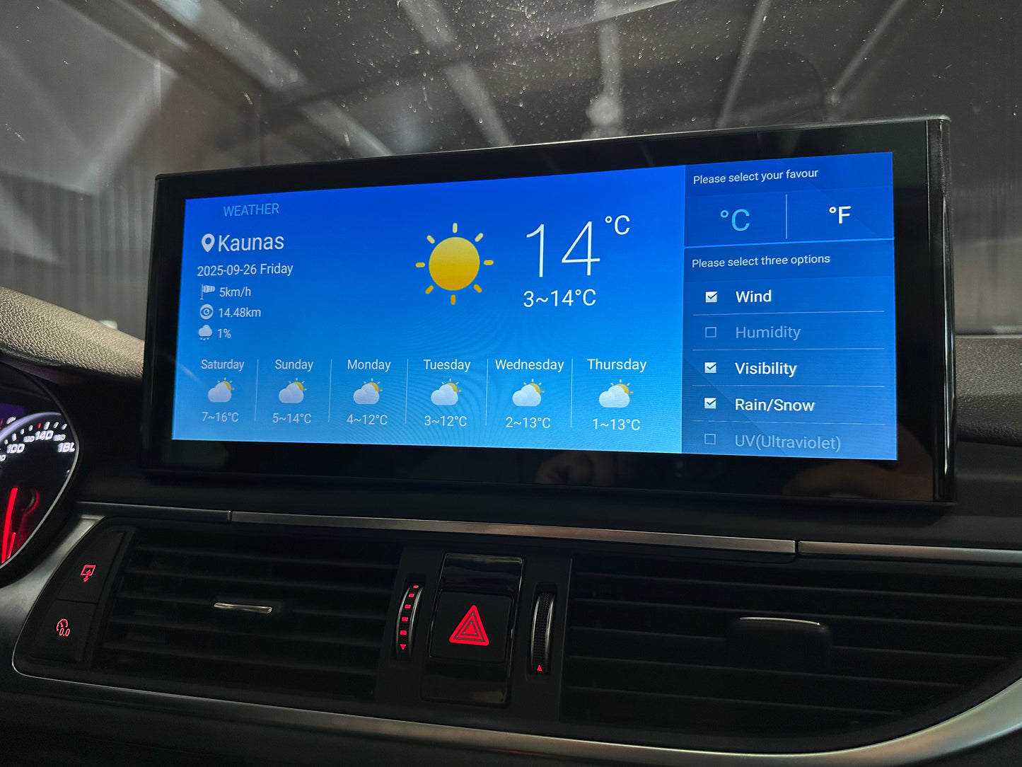 Android 14 12.3" QLED Multimedia System for Audi A6 / A7 C7 (2011–2018)