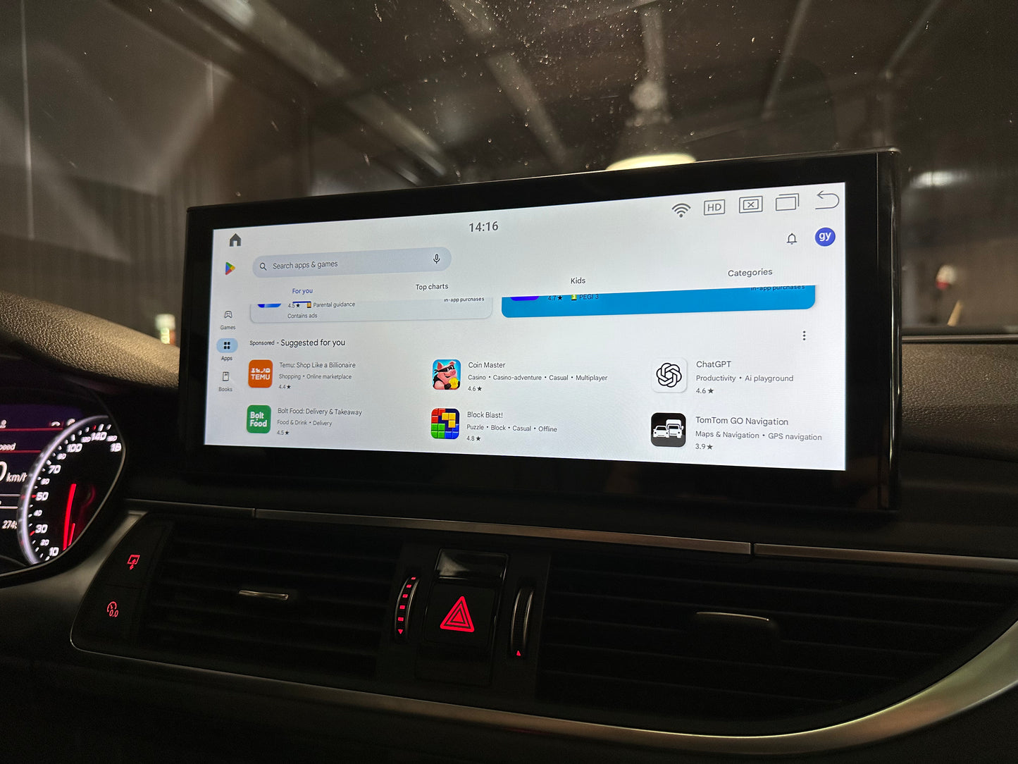 Android 14 12.3" QLED Multimedia System for Audi A6 / A7 C7 (2011–2018)