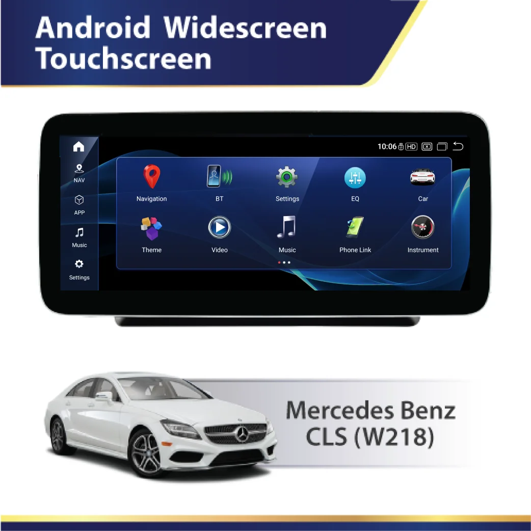 Android 14 10.2" QLED Multimedia System for Mercedes-Benz CLS W218 (2011–2018)