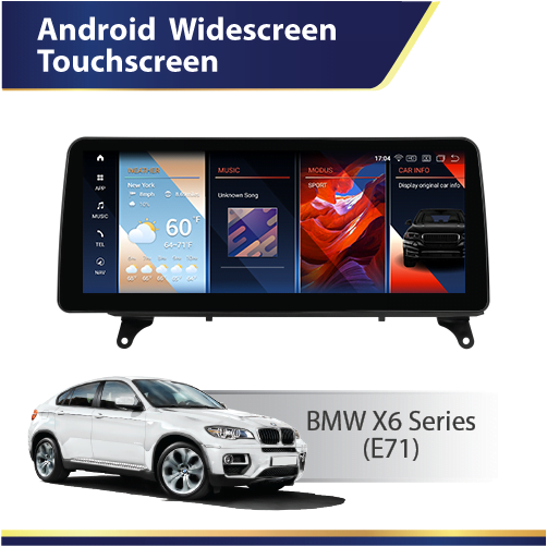 BMW X6 E71 10,2' ANDROID 14 SCREEN  SNAPDRAGON S680